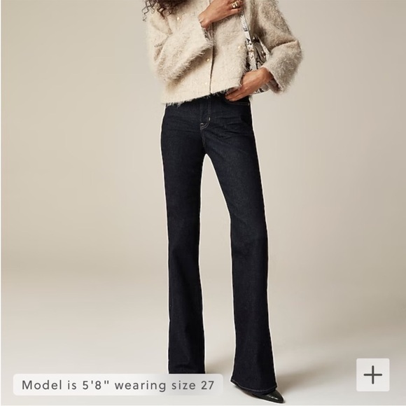 J crew 29x32 03 High-rise bootcut jean 2003 super-stretch 0205 indigo dark blue - Picture 1 of 12